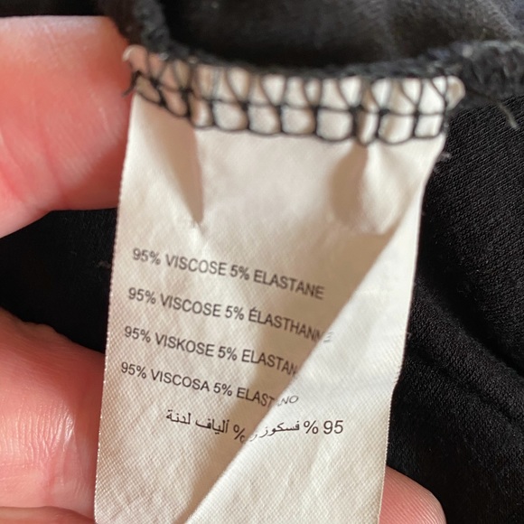 Black, comfortable, jersey-type midi dress, 4x - Picture 5 of 5